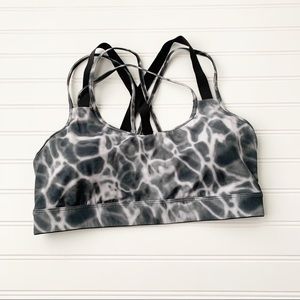Victoria’s Secret Strappy Gray Tie Dye Sports Bra